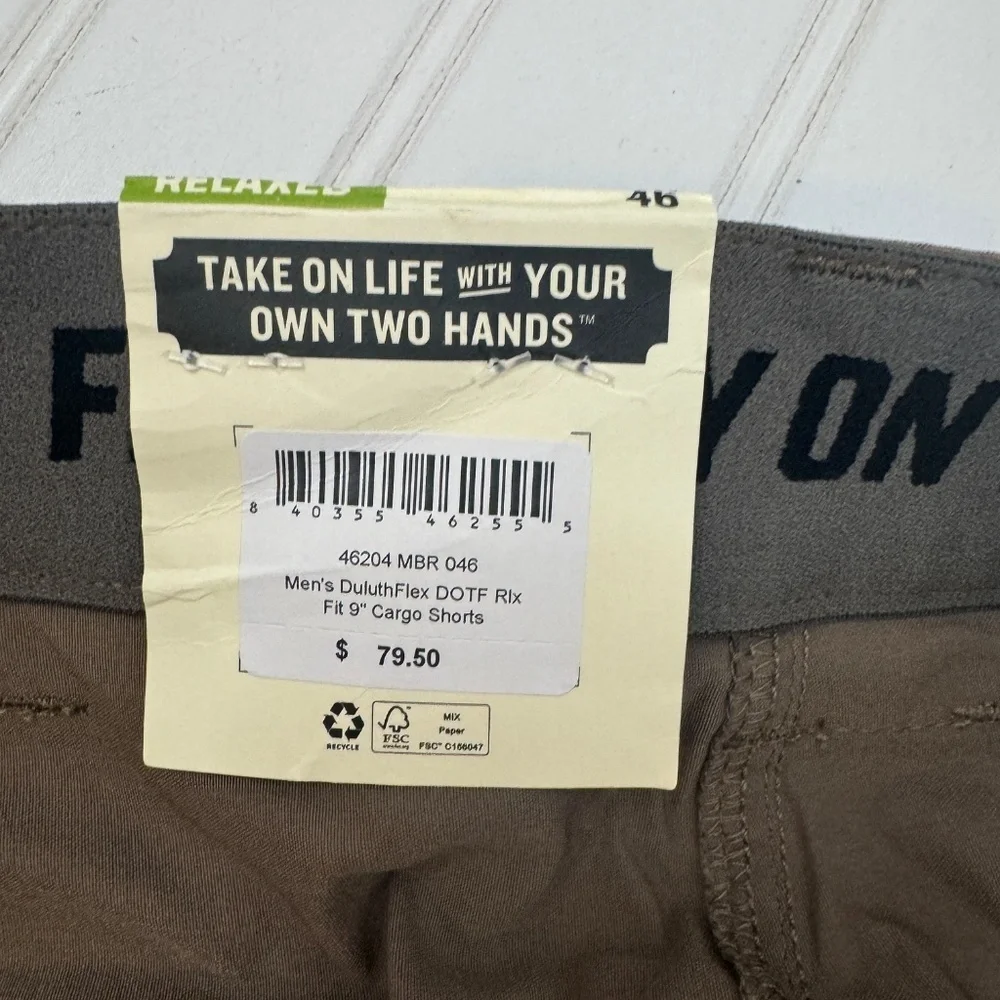 NEW Duluth Trading Co. Men's Cargo Shorts Size 46